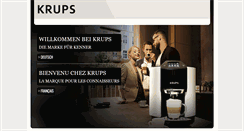 Desktop Screenshot of krups.ch