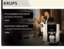 Tablet Screenshot of krups.ch